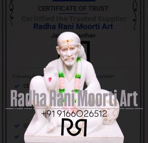 White Marble Dwarkamai Statue