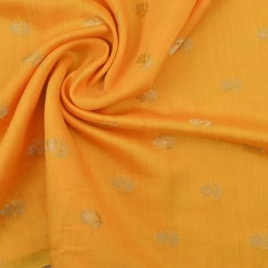 Warm Yellow Banarasi Fabric