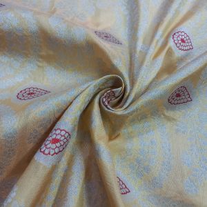 Yellow Colour Silk Fabric