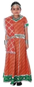 Rajasthani Folk Dance Fancy Dress Costume for Girls