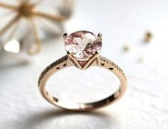 Morganite ring