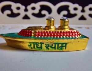 Radhe Shyam Printed Big Ship Toy for Laddu Gopal