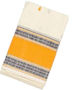 White Spear Buttas Handloom Kanchi Ladies Cotton Saree