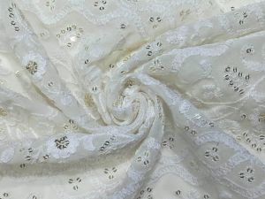 Sparkling Allover Embroidered Sequins Fabric