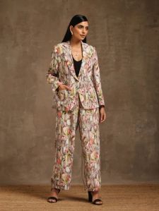 Woman Bloom Blazer & Trouser Set