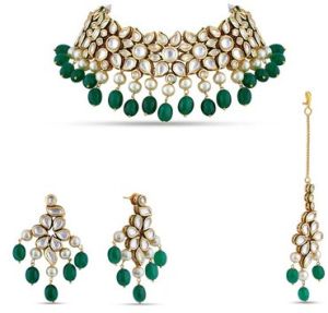 Zeenat Woman Kundan Necklace Set