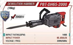 Powerbilt Demolition Hammer PBT-DH65-2000