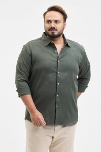 OLIVE REGULAR FIT Mens SHIRT