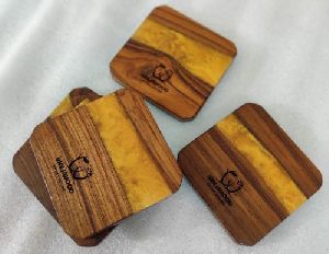 Epoxy Resin Wooden Coasters