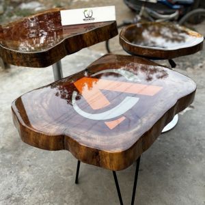 Live edge wooden table