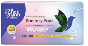 Bliss Natural sanitary pad Pack Of 12 pcs