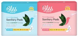 Organic Sanitary Pads XL with Bliss Natural XXl Sweatpad pack of 10 piece