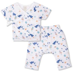 Shoreside Muslin Kimono Baby Co-ord Set