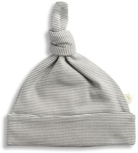 Stripes Knotted Beanie For Baby Boys