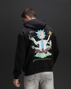 Mens Cannac Rick and Morty Oversized Hoodie