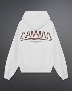 Mens Cannac Rustic White Oversized Hoodie