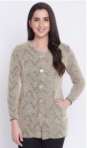 women kanvin beige cardigan