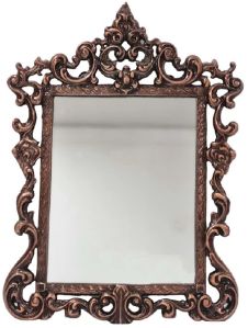 Vintage Chambray Carved Mirror