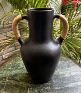 Vase Longpi Black Pottery