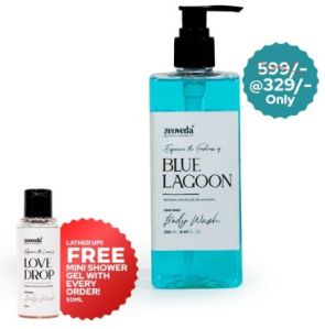 Blue Lagoon Perfumed Body Wash Shower Gel with Mint Extract