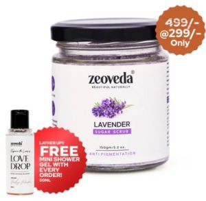 Lavender Sugar Face & Body Scrub For Blackheads and Pigmentation