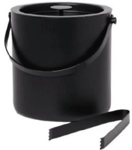 Urban Black Ice Bucket with Tong