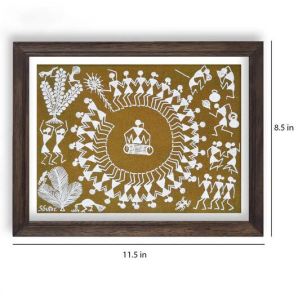 warli painting-art of traditional folk dance (mehendi)