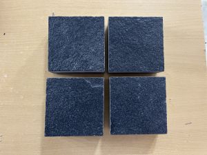 Kadapa Leather Finish Black Limestone Cobbles Stone