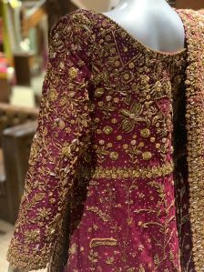 Hand Embroidered Bridal Lehenga