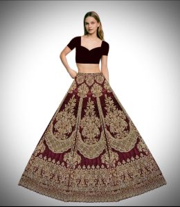 Hand Embroidery Lehengas