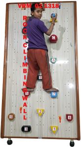 VRM 021318 ROCK CLIMBING WALL with SLANT ADJUSTMENT