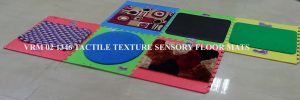 VRM-021346 TACTILE TEXTURE SENSORY FLOOR MATS (Set of 6 Blocks)