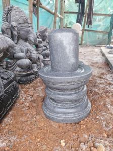 black stone Shiva lingam