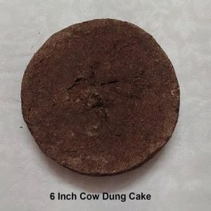 6 Inch Cow Dung Cake