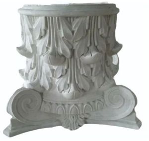 2 Inch White GRC Column Capital