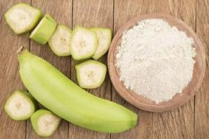 White Green Banana Powder