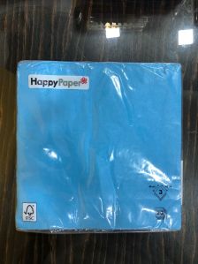 Blue Soft Plain Tissue Paper Napkin