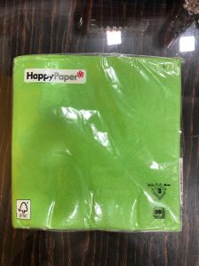 Green Lime Plain Tissue Paper Napkin