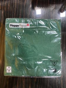 Green Soft Plain Tissue Paper Napkin