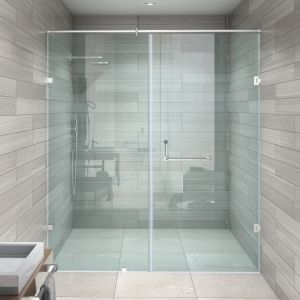 Plain Hinged Tempered Glass Shower Enclosure