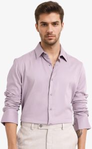 Plain Satin Men Shirt