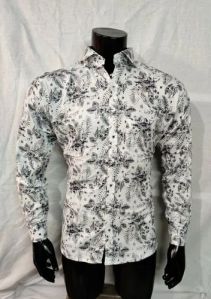 Printed Satin Men Shirt