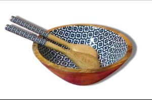 Wooden Meena Bowl