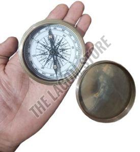 Round Brass Compass