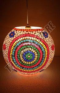 Round Decorative Mosaic Lamp