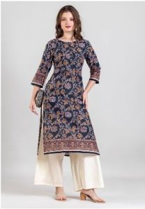 Ladies Floral Printed Full Sleeve Kurti