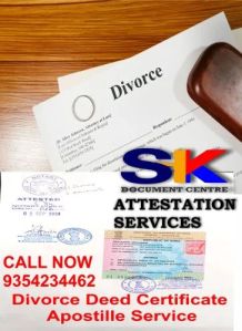 Divorce Deed Certificate Apostille Service