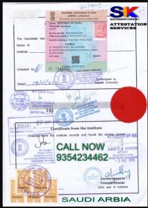 Saudi Arabia Embassy Attestation Service