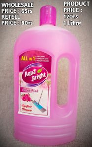 Flora pink flavour floor cleaner in 1 litre bottle (aqua bright)