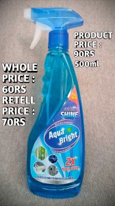 Glass Cleaning Liquid in 500 ml bottle (aqua bright)